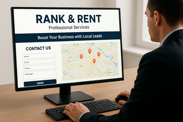 looking at rank and rent website information
